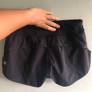 S/XS Lululemon black running shorts
